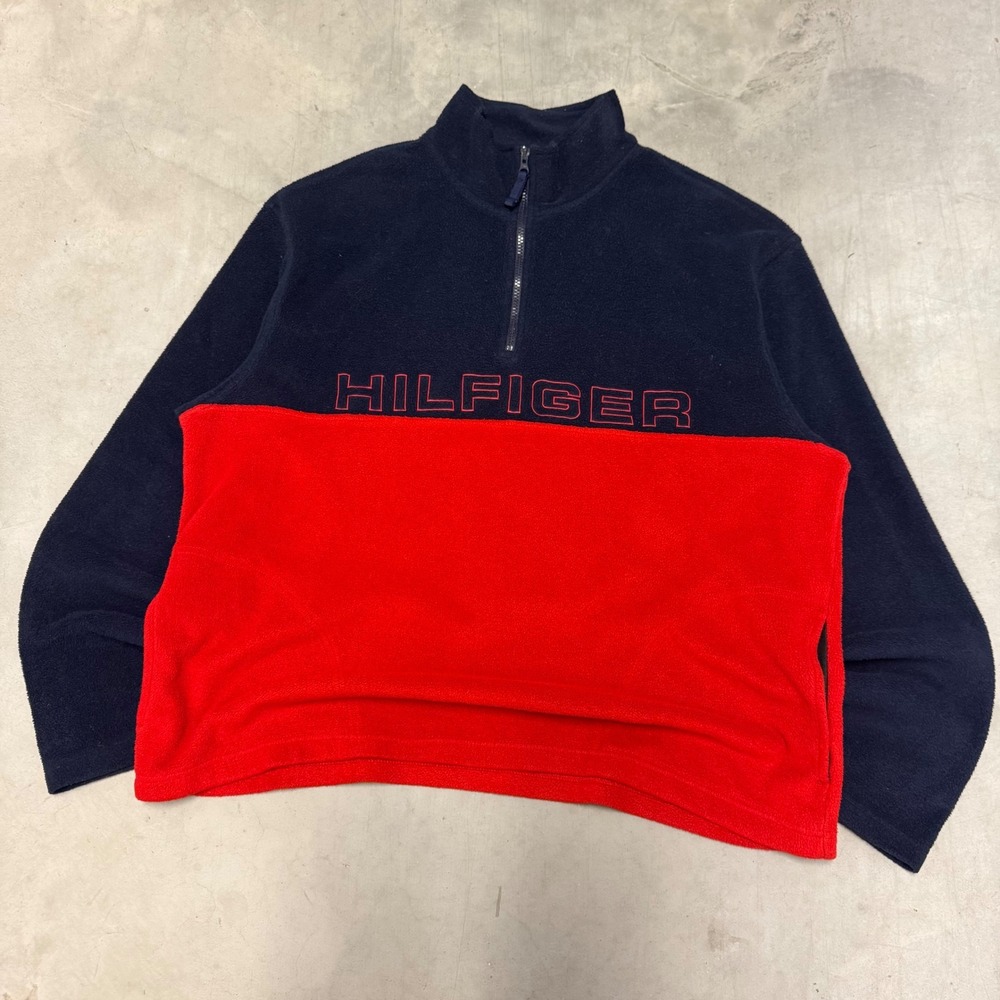 Vintage y2k‎ Tommy Hilfiger Fleece Quarter Zip